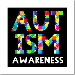 Autism Awareness Puzzle Piece - Gift for Autism Day Posters and Art